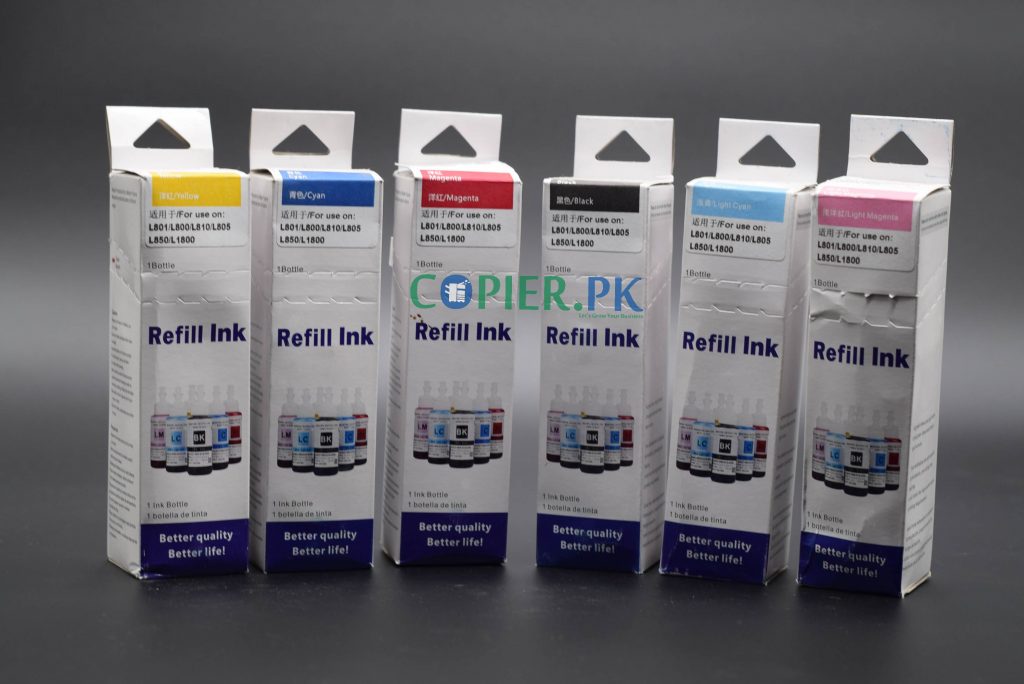 Epson Inkjet Series Printers Refill Ink Set Liquid inks for L805/L1800/L800