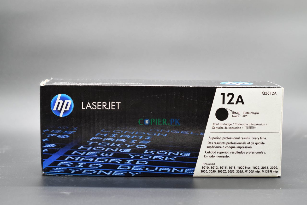 HP 12A Black Original LaserJet Toner Cartridge • Copier.Pk