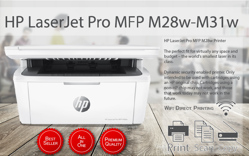 HP LaserJet Pro MFP M28w Wireless Printer