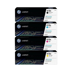 HP 410A Compatible LaserJet Toner Cartridge Set - Black, Cyan, Magenta, Yellow