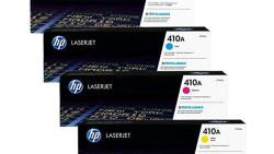 HP 410A Compatible LaserJet Toner Cartridge Set - Black, Cyan, Magenta, Yellow