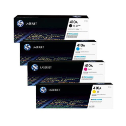 HP 410A Compatible LaserJet Toner Cartridge Set - Black, Cyan, Magenta, Yellow