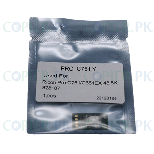 RICOH Pro C651EX/C751EX/C751 Toner Reset Chipset Yellow