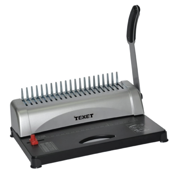 Texet Pro Manual Binding Machines/Binds 450 Sheets A4 12 Sheets Grey