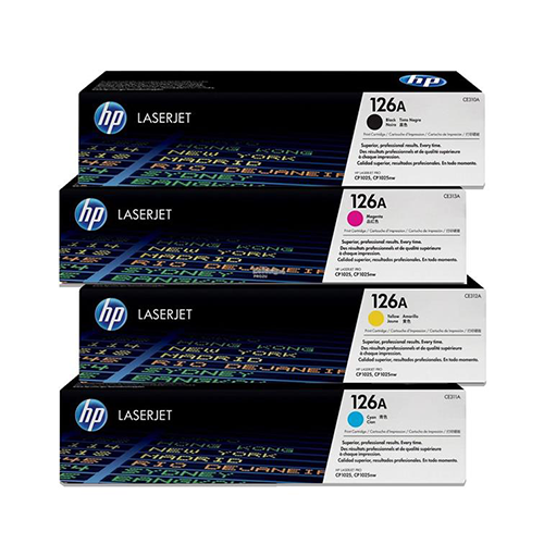 HP 126A Compatible LaserJet Toner Cartridge Set - Black
